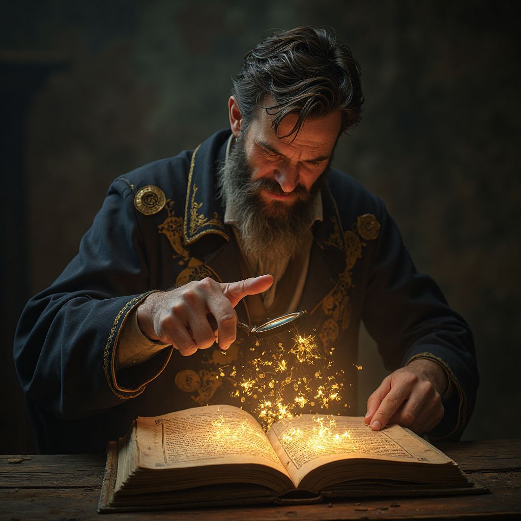 Ancient magical text being translated by experts